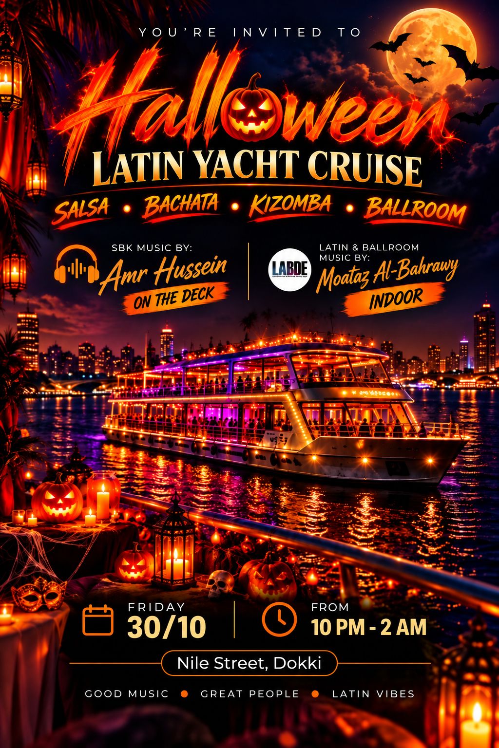 Halloween Latin Yacht Cruse